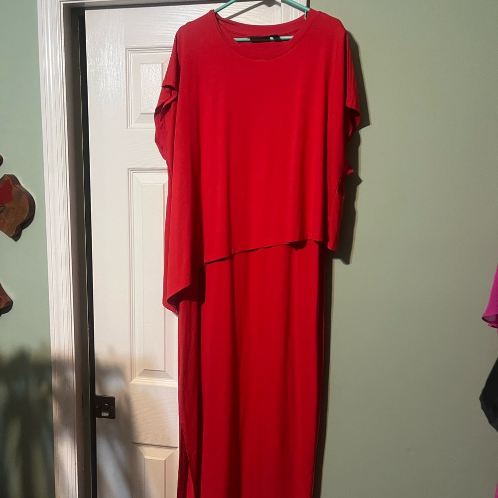 Attitudes by Renee Red Maxi Dress